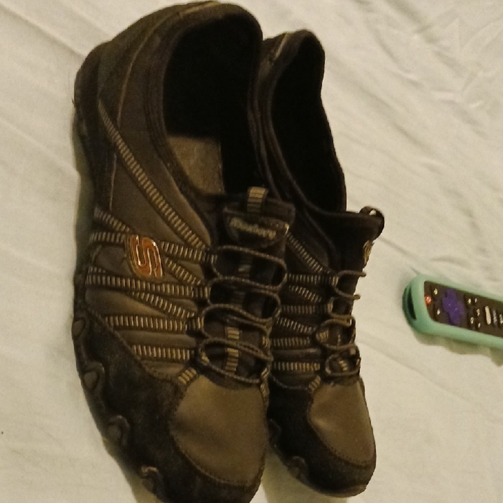 Skechers Womens Black Casual Shoes